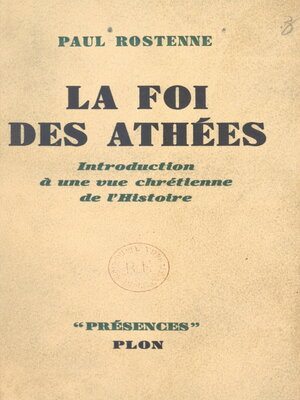cover image of La foi des athées